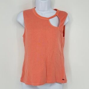 n:philanthropy Sawyer Tank Top Womens XS Coral Cut‎ Out Sleeveless Casual